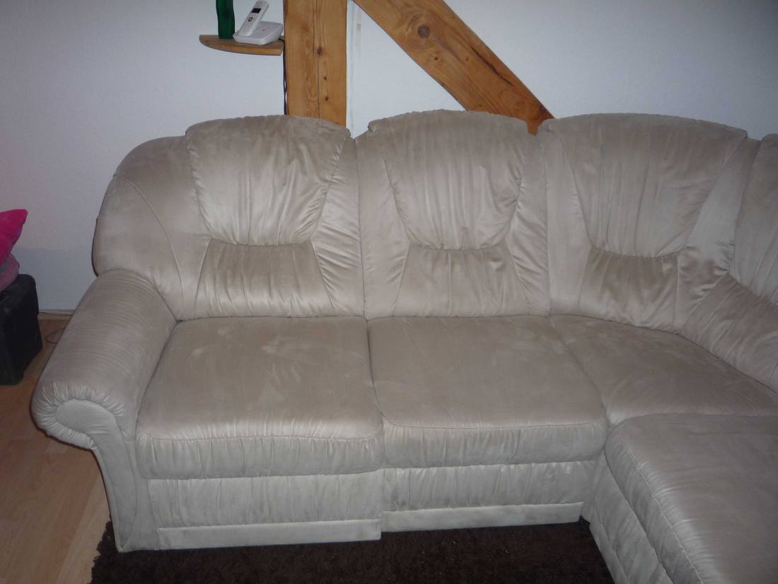 Eckcouch NACH der Reinigung / Trocknungszeit ca. 2,5 Std